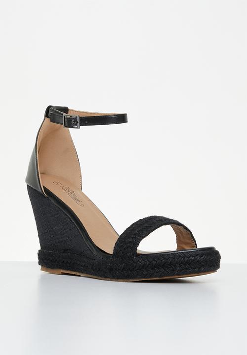 Miss Black - Wicked1 wedge heel - black