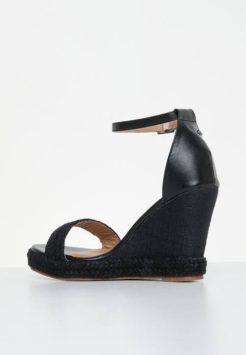 Miss Black - Wicked1 wedge heel - black