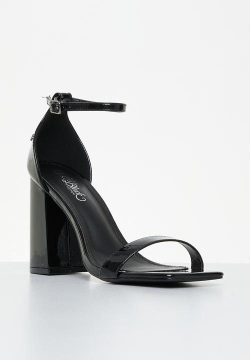 Miss Black - Bliss1 ankle strap heel - black