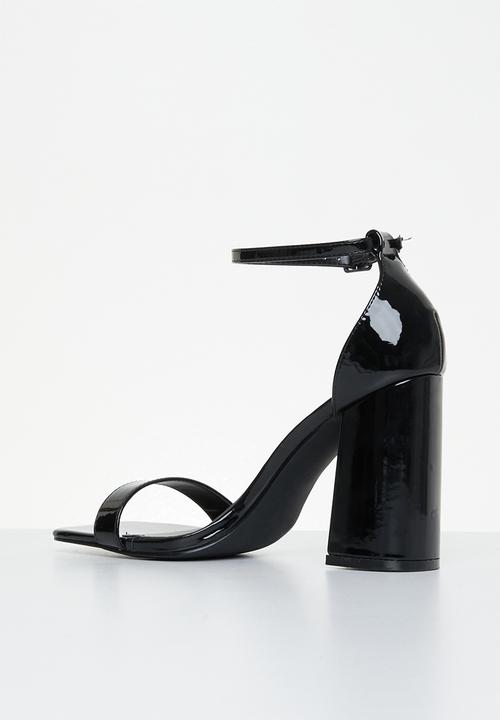 Miss Black - Bliss1 ankle strap heel - black