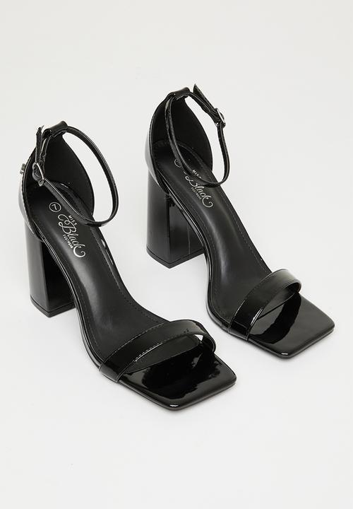 Miss Black - Bliss1 ankle strap heel - black