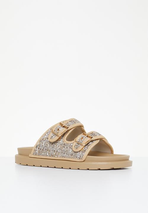 Madison® - Coral double buckle slide - beige