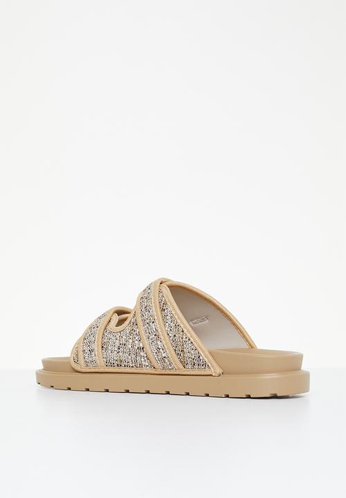 Madison® - Coral double buckle slide - beige