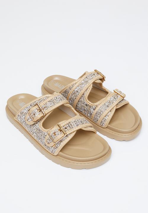 Madison® - Coral double buckle slide - beige