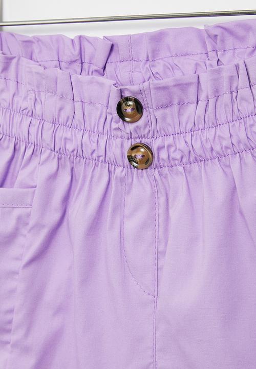 Superbalist - Cotton poplin short - purple