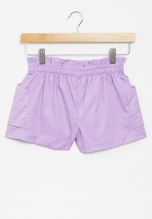 Superbalist - Cotton poplin short - purple