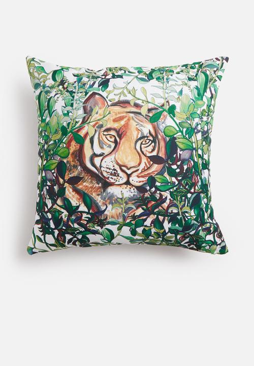 Fabric Bank  - Tiger tiger cushion cover- multi