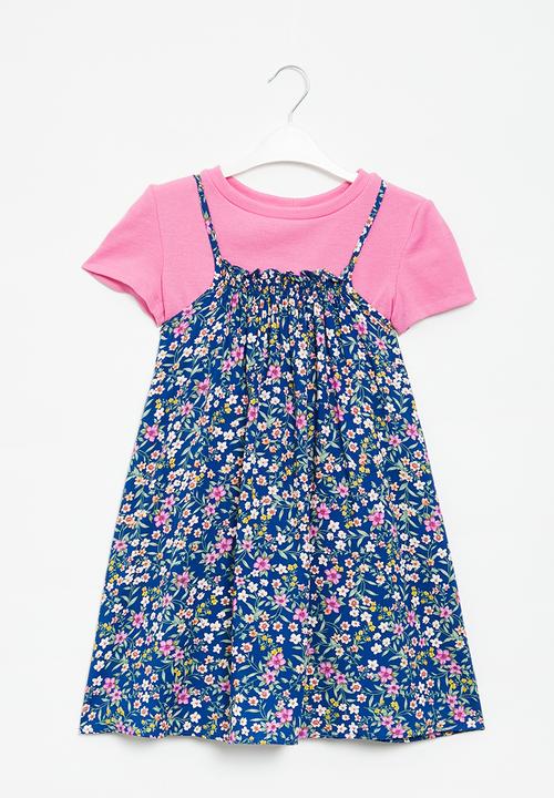 Superbalist - Tee & dress set - navy & pink