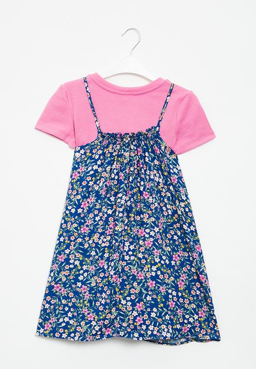 Superbalist - Tee & dress set - navy & pink