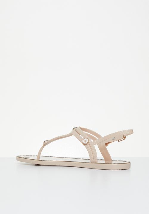 Viabeach - Cyprus 3 T-bar sandal - ecru
