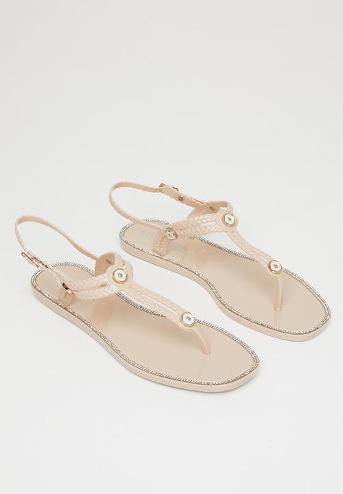 Viabeach - Cyprus 3 T-bar sandal - ecru