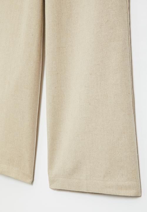 Superbalist - Wide leg pant with pocket - natural