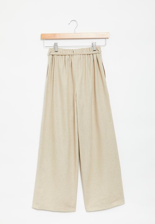 Superbalist - Wide leg pant with pocket - natural