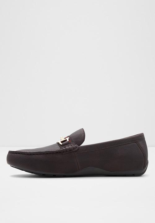 ALDO - Fangio leather loafer - dark brown