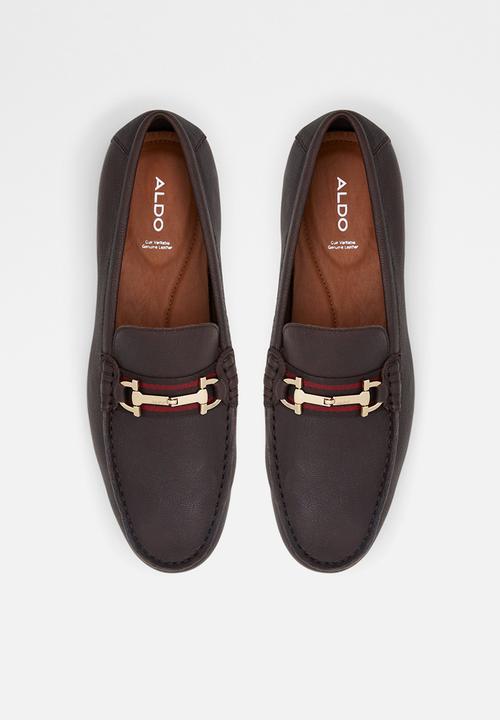 ALDO - Fangio leather loafer - dark brown