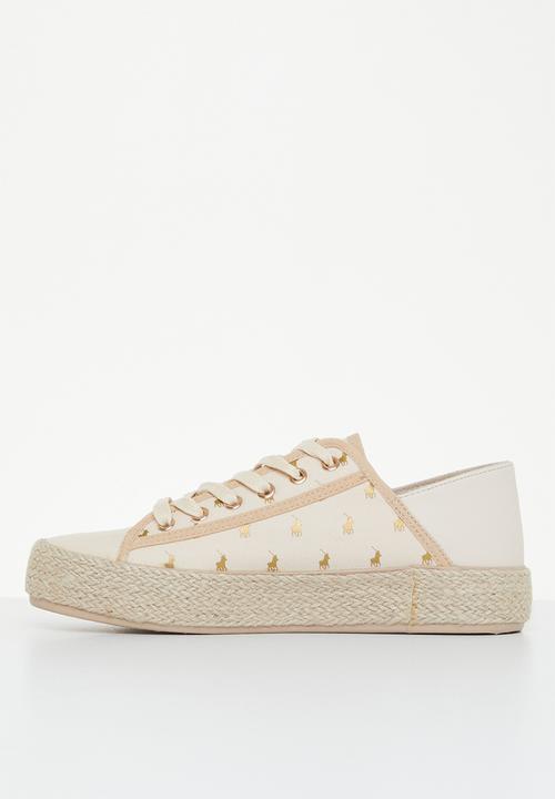 POLO - Aop espadrille sneaker - off white