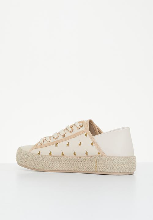 POLO - Aop espadrille sneaker - off white