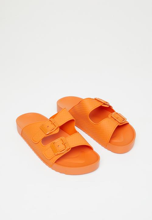 Rebel Republic - Kids strap slides - orange