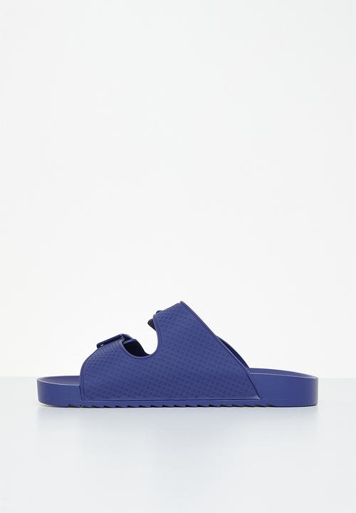 Rebel Republic - Kids strap slides - blue