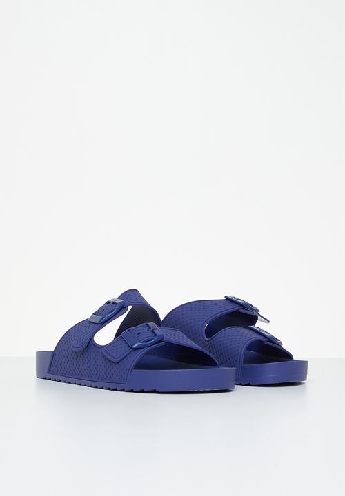 Rebel Republic - Kids strap slides - blue