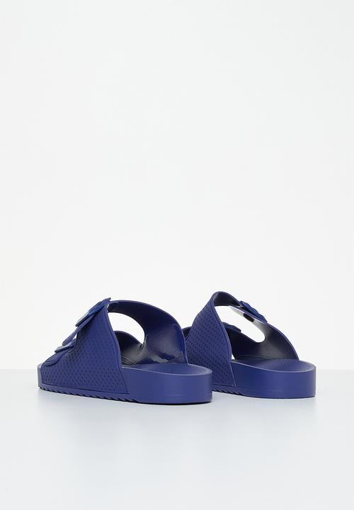 Rebel Republic - Kids strap slides - blue