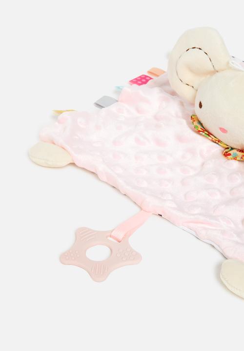 Pop Candy - Baby soft toy - pink & white