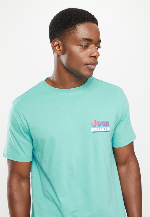 JEEP - High density logo/icon print - turquoise tonic