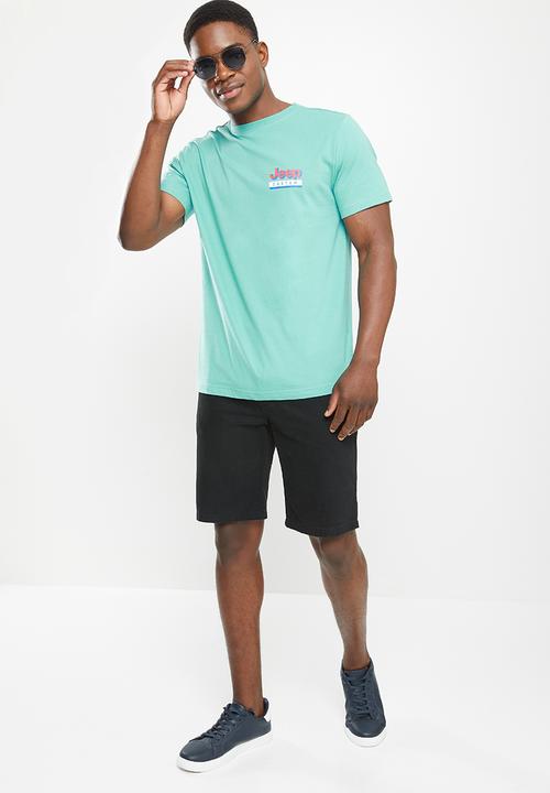JEEP - High density logo/icon print - turquoise tonic