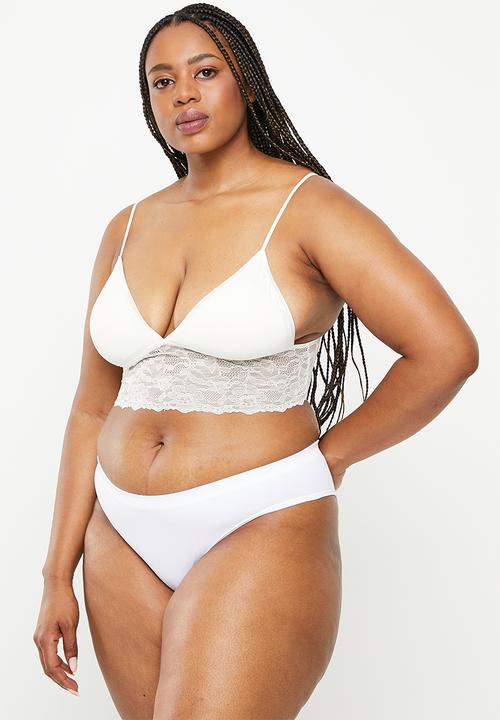 DORINA - Plus flo 2 pack briefs - white