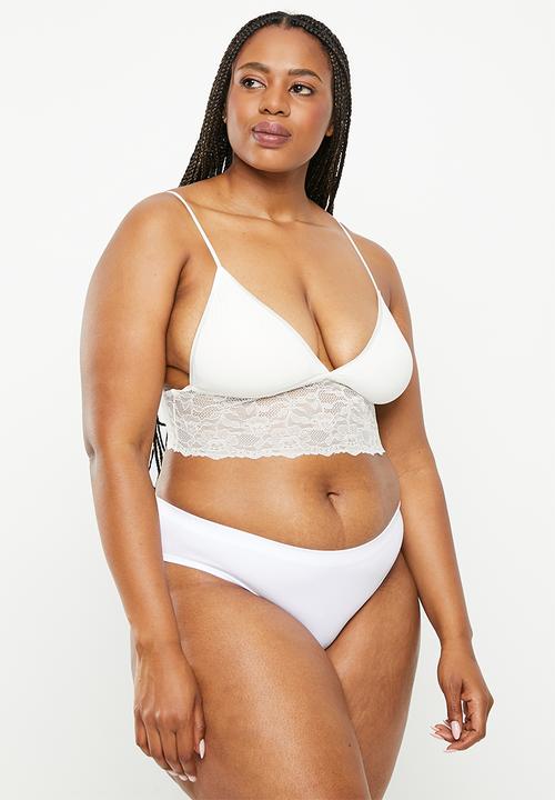 DORINA - Plus flo 2 pack briefs - white