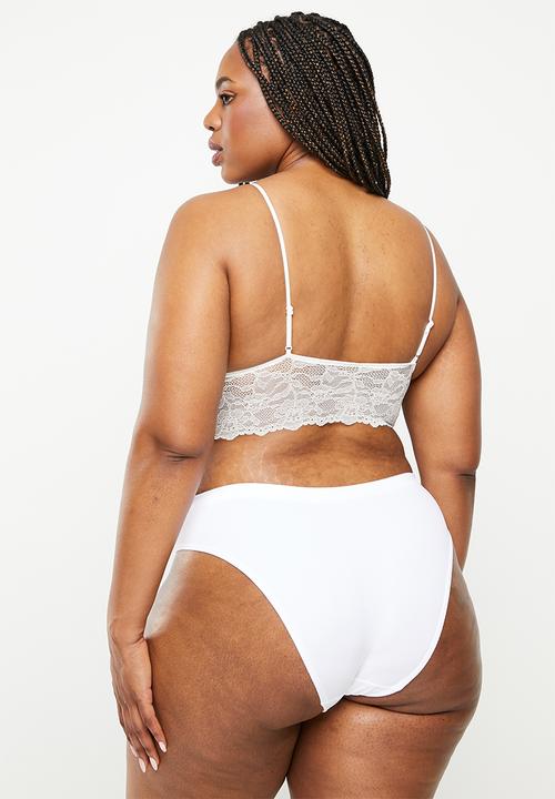 DORINA - Plus flo 2 pack briefs - white