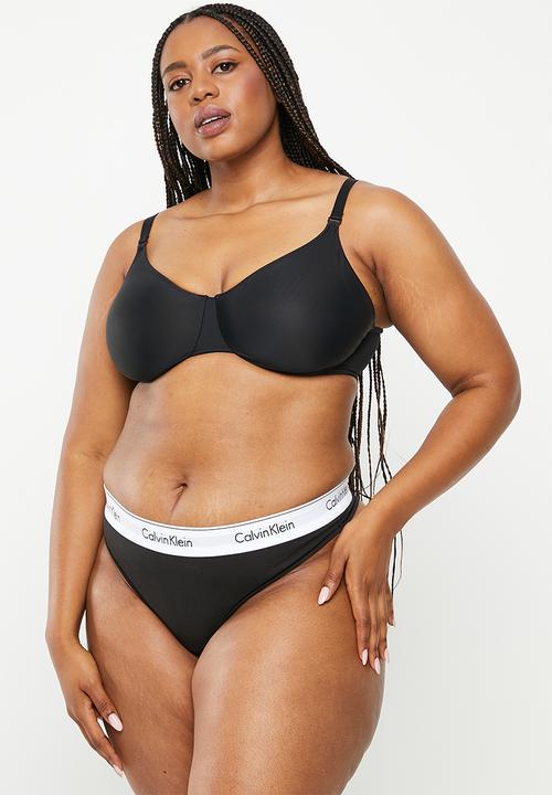 Calvin Klein - Plus ck thong - black