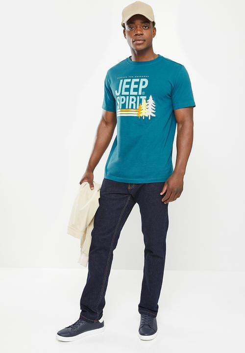 JEEP - Fashion print graphic tee - deep ocean