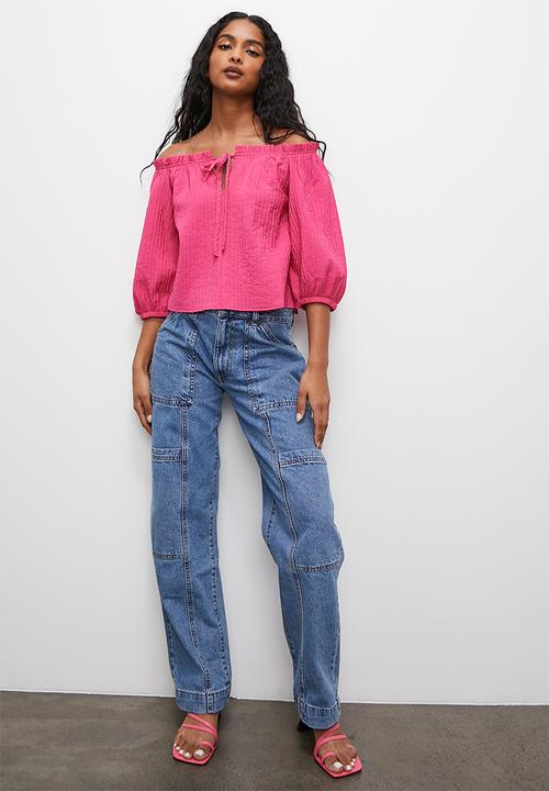 Superbalist - Off the shoulder shell - bright pink