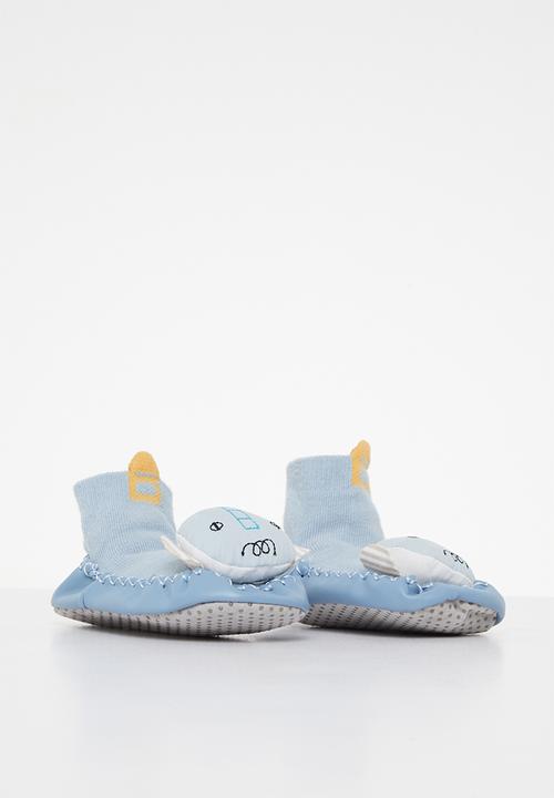 Pop Candy - Elephant sock bootie - blue