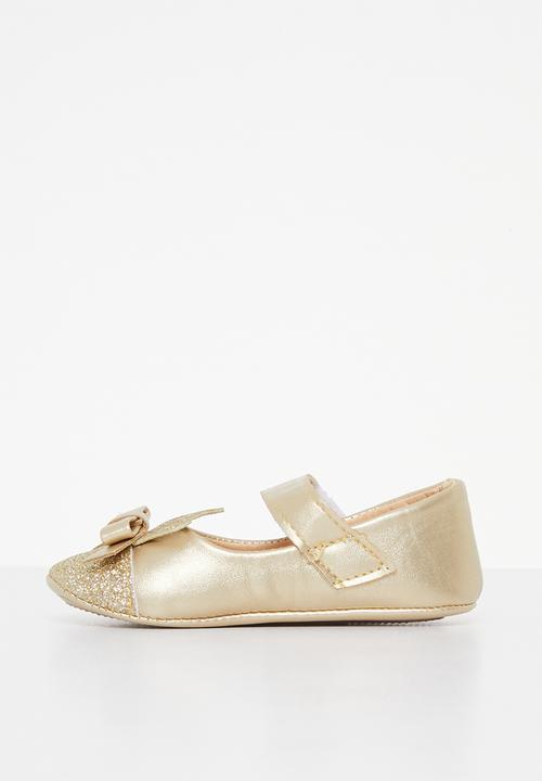 Pop Candy - Baby pump with crown - gold