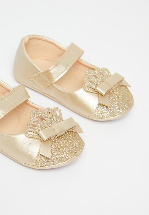 Pop Candy - Baby pump with crown - gold