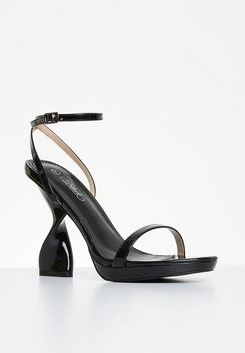 Miss Black - Tornado1 ankle strap heel - black