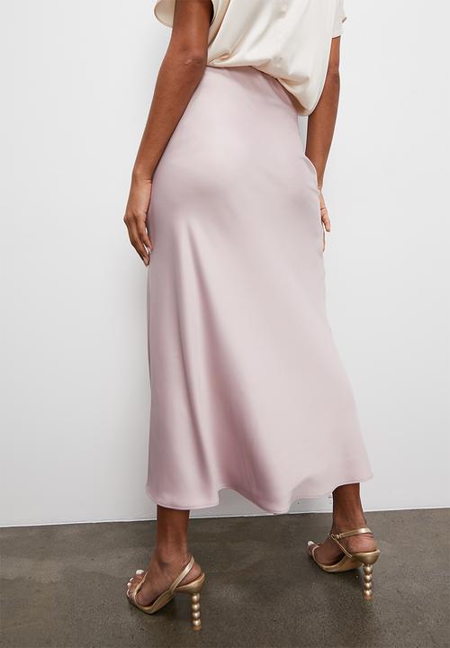 Superbalist - Long midi slip skirt - light mink