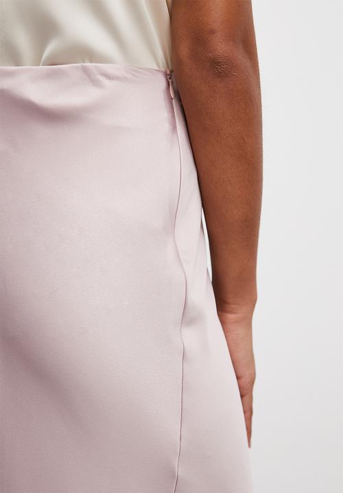 Superbalist - Long midi slip skirt - light mink