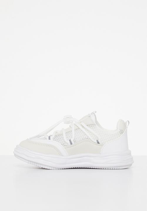 Pop Candy - Sneaker with mesh detail - white