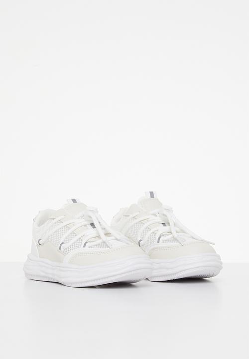 Pop Candy - Sneaker with mesh detail - white