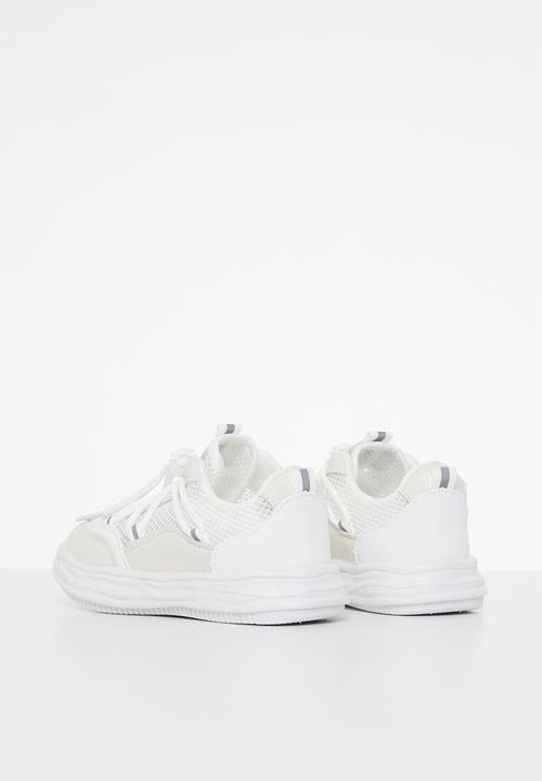 Pop Candy - Sneaker with mesh detail - white