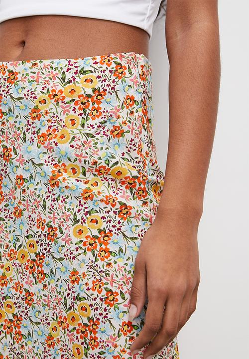 Superbalist - Printed column midi skirt - femme ditsy