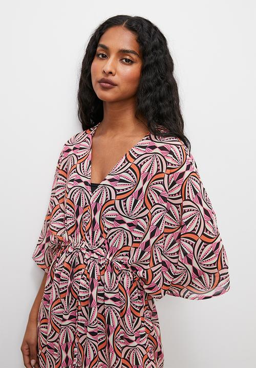 Superbalist - Short kaftan - colour geo
