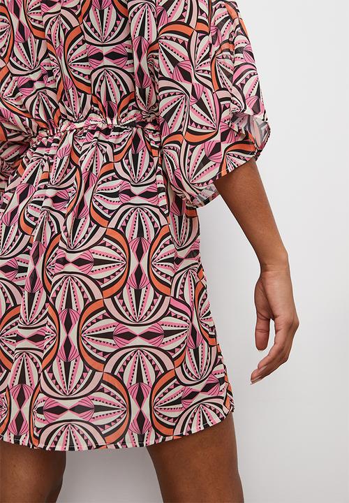 Superbalist - Short kaftan - colour geo
