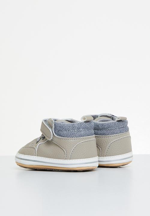 Pop Candy - Baby sneaker with velcro strap - grey