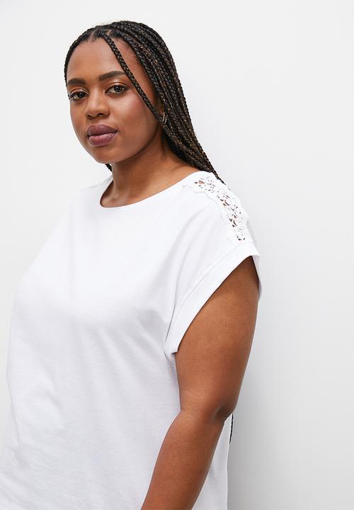 Superbalist - Crochet insert top - white
