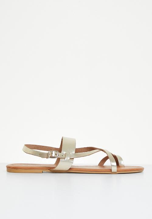 Superbalist - Sutton ankle tie sandal - gold