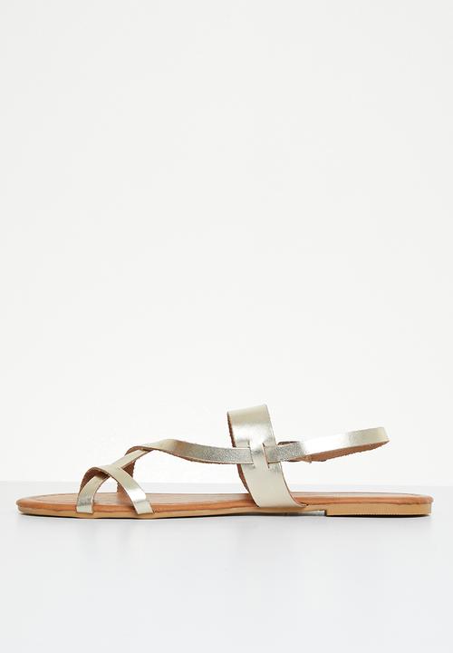 Superbalist - Sutton ankle tie sandal - gold